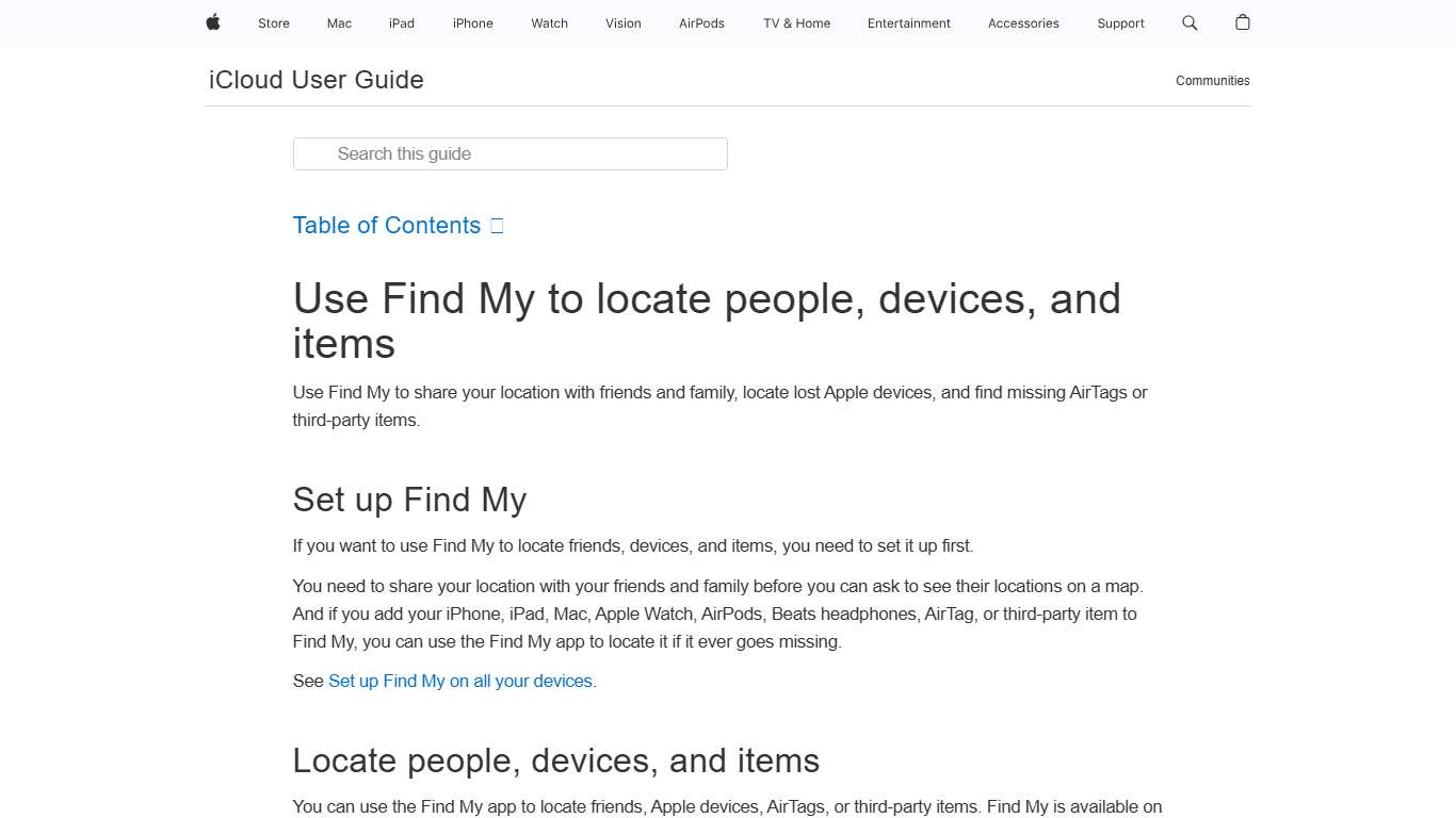 Use Find My to locate people, devices, and items - Apple Support